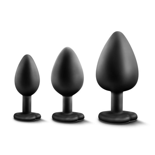 LUXE BLING PLUGS TRAINING KIT BLACK W/WHITE GEMS - BN395835