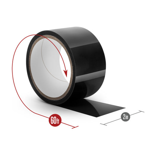 TEMPTASIA BONDAGE TAPE 60FT BLACK - BN40695