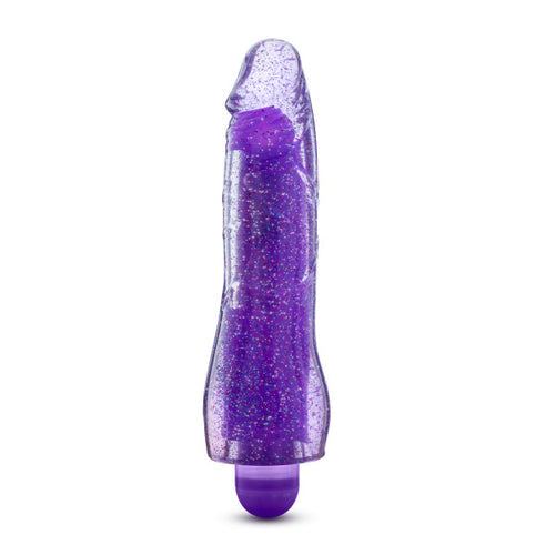 GLOW DICKS MOLLY GLITTER VIBRATOR PURPLE - BN43011