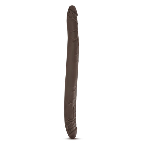 DR SKIN 16 DOUBLE DILDO CHOCOLATE " - BN52016