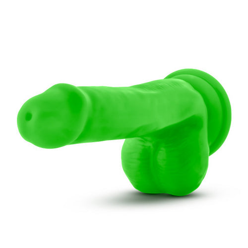 NEO 6 DUAL DENSITY COCK W/BALLS NEON GREEN " - BN59622