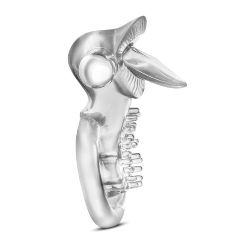 STAY HARD 10 FUNCTION TONGUE RING VIBRATING CLEAR - BN66912