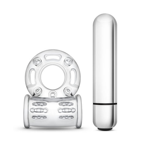 STAY HARD 10 FUNCTION BULL RING VIBRATING CLEAR - BN77912