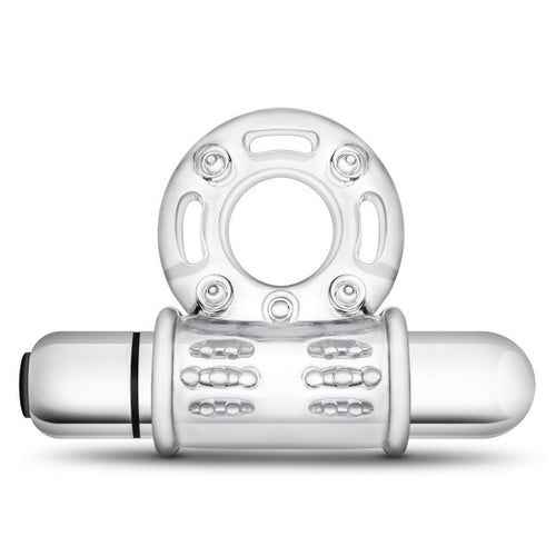 STAY HARD 10 FUNCTION BULL RING VIBRATING CLEAR - BN77912
