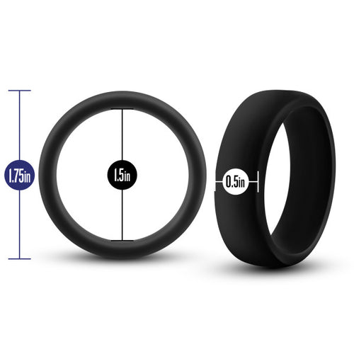 PERFORMANCE SILICONE GO PRO COCK RING BLACK - BN91105