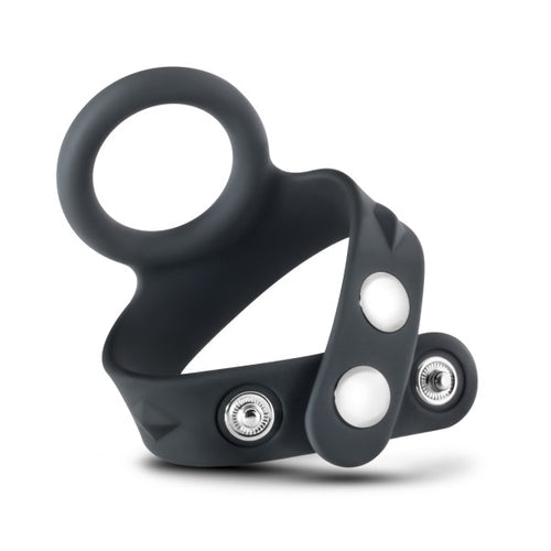 PERFORMANCE VS6 SILICONE COCK & BALL STRAP BLACK - BN91715