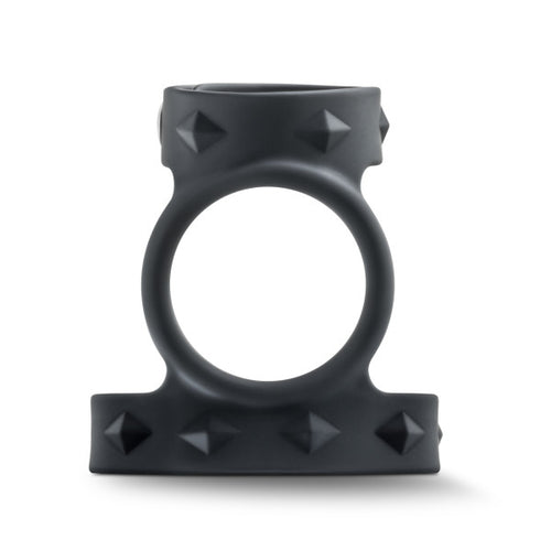 PERFORMANCE VS8 SILICONE DOUBLE COCK & BALL STRAP BLACK - BN91735