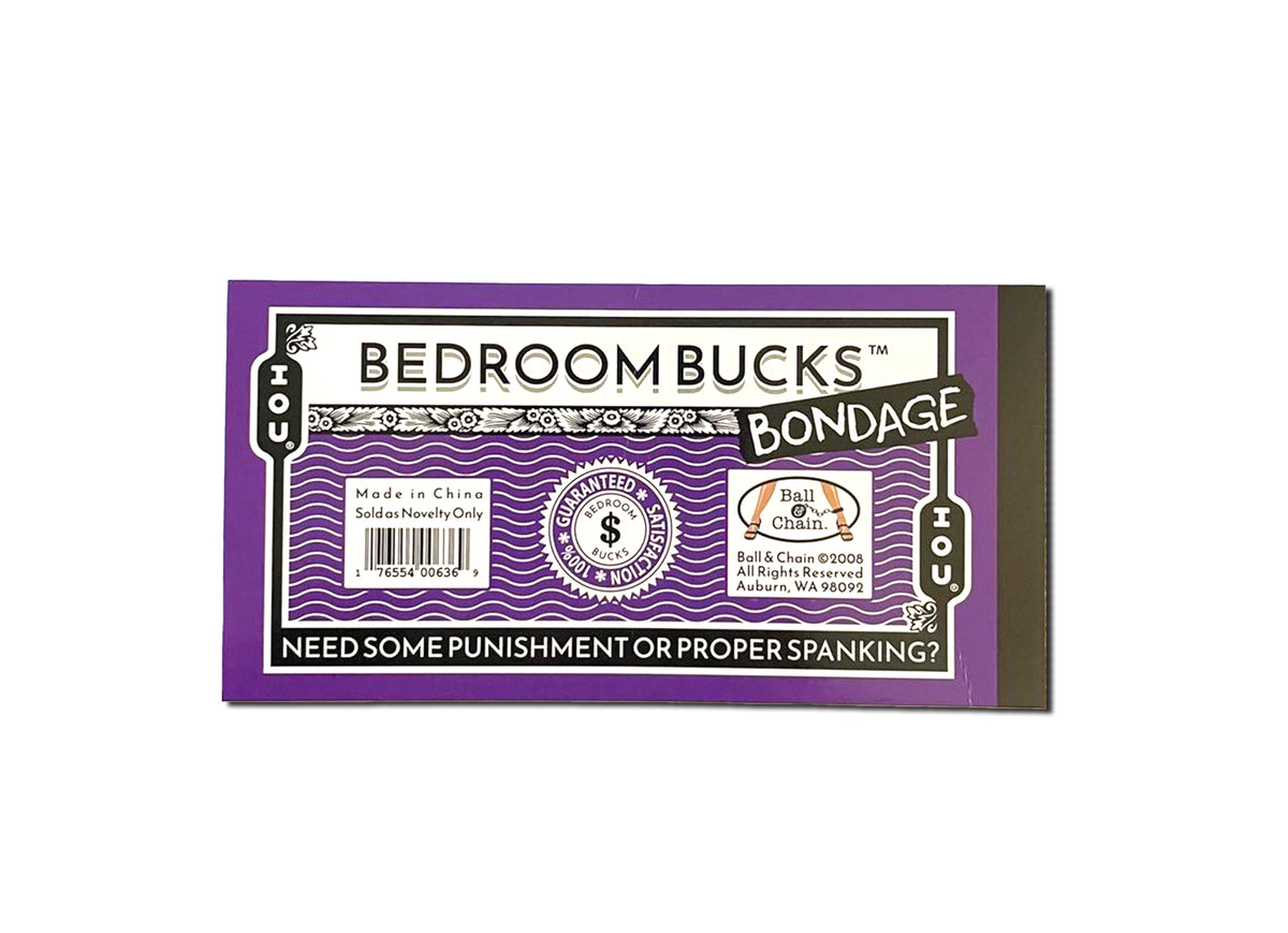 BEDROOM BONDAGE BUCKS 30 COUPON BOOK - BLCCB02
