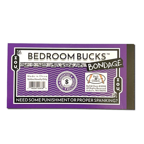 BEDROOM BONDAGE BUCKS 30 COUPON BOOK - BLCCB02