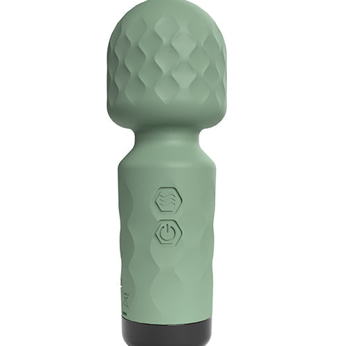 SCREAMING O CUTIES WINNY VIBRATING MINI WAND SAGE GREEN - SCRACWSG
