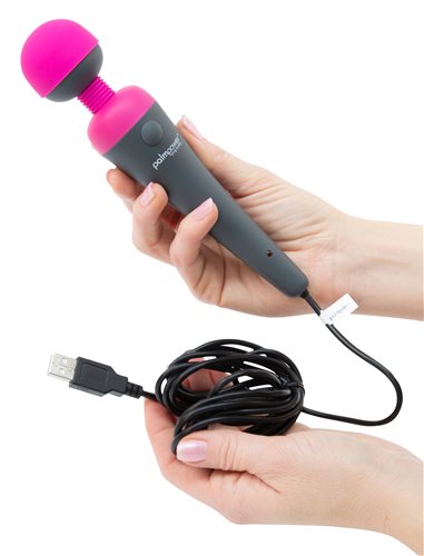 PALM POWER PLUG & PLAY FUCHSIA MASSAGER - BMS30728