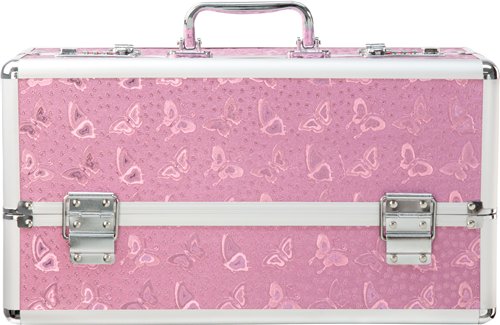 LOCKABLE VIBRATOR CASE PINK LARGE - BMS09816
