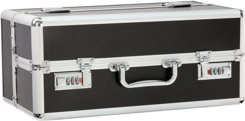 LOCKABLE VIBRATOR CASE BLACK LARGE - BMS09811