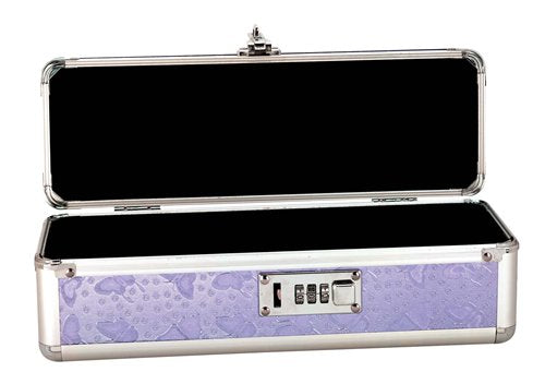 LOCKABLE VIBRATOR CASE PURPLE SMALL - BMS09915