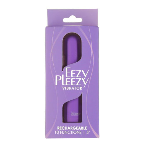 POWERBULLET EEZY PLEEZY 5 IN VIBE RECHARGEABLE PURPLE (Out Beg Dec) - BMS24115