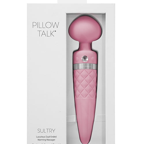 PILLOW TALK SULTRY ROTATING WAND PINK - BMS26816