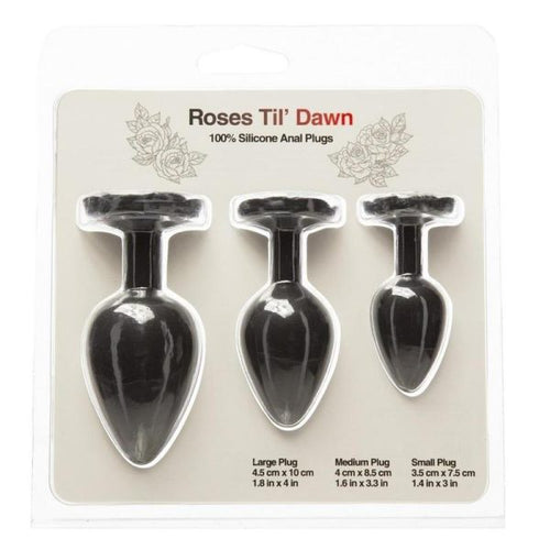 ROSES TIL DAWN SILICONE ANAL PLUG KIT - BMS32411