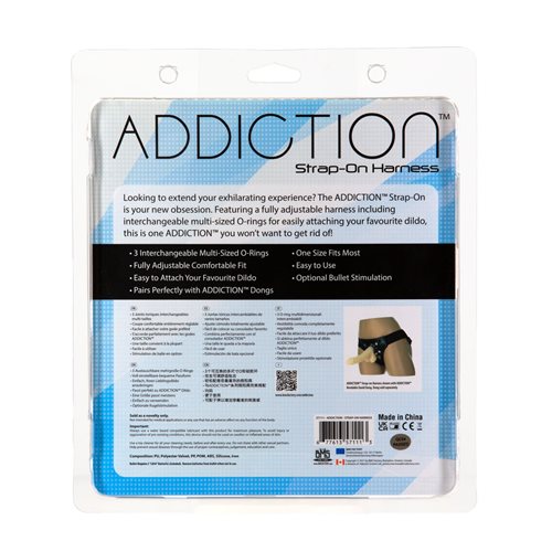 ADDICTION STRAP ON HARNESS BLACK - BMS57111