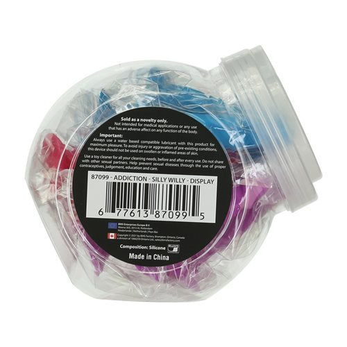 ADDICTION SILLY WILLY GLOW IN THE DARK MINI DONGS 12PC BOWL - BMS87066