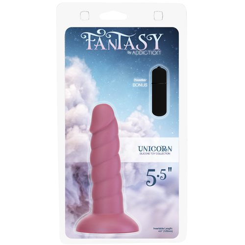 FANTASY ADDICTION 5.5IN UNICORN PINK W/ BULLET - BMS89016