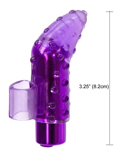 RECHARGEABLE FRISKY FINGER MASSAGER PURPLE - BMS99115