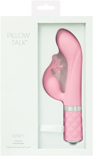 PILLOW TALK KINKY CLITORAL W/ SWAROVSKI CRYSTAL PINK - BMS96616