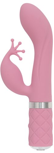 PILLOW TALK KINKY CLITORAL W/ SWAROVSKI CRYSTAL PINK - BMS96616