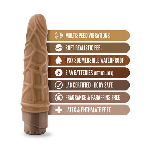 DR SKIN COCK VIBE #3 7.25 MOCHA " - BN10097