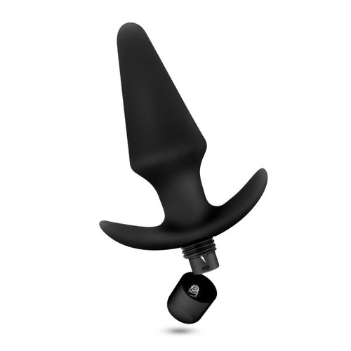 ANAL ADVENTURES VIBRATING PLUG BLACK - BN10595