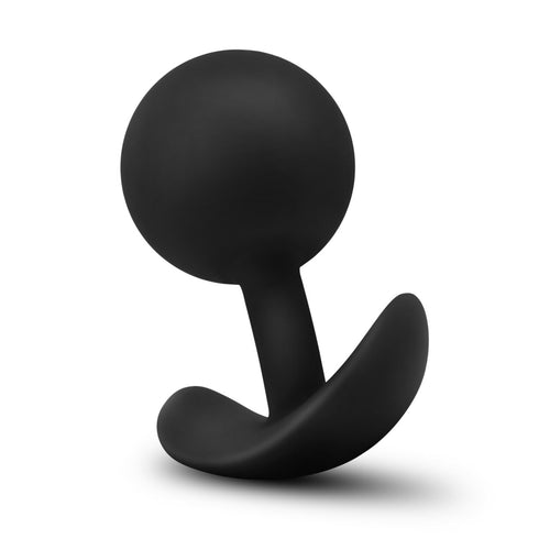 ANAL ADVENTURES PLATINUM SILICONE VIBRA PLUG BLACK - BN11815