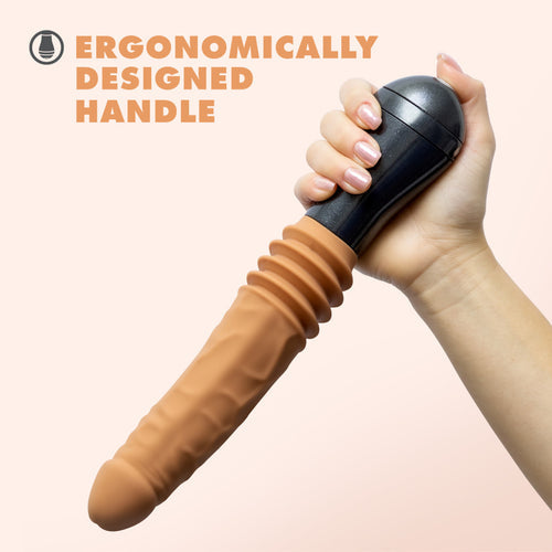 DR SKIN DR. ARTHUR THRUSTING GYRATING VIBRATING DILDO TAN - BN12017