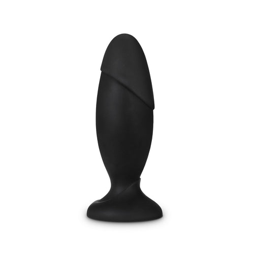 ANAL ADVENTURES PLATINUM SILICONE ROCKET PLUG BLACK - BN12345