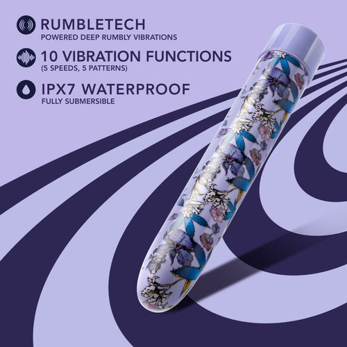 LIMITED ADDICTION FLORADELIC 7 IN RECHARGEABLE VIBE PURPLE - BN14801