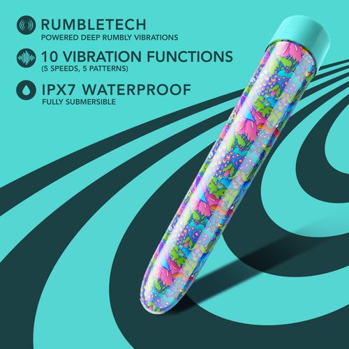 LIMITED ADDICTION UTOPIA 7 IN RECHARGEABLE VIBE AQUA - BN14802