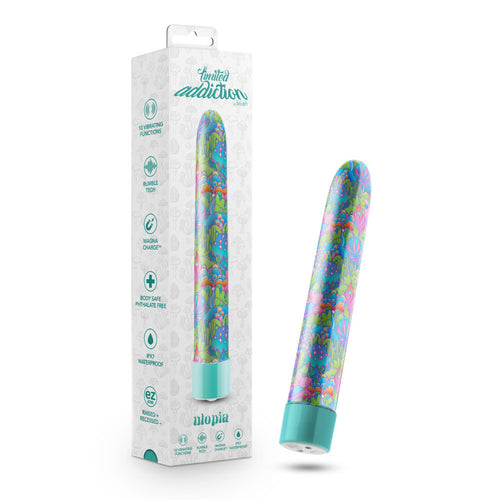 LIMITED ADDICTION UTOPIA 7 IN RECHARGEABLE VIBE AQUA - BN14802