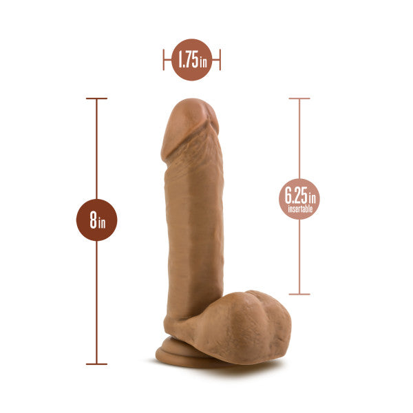 DR. SKIN DR. WILLIAM 8IN DILDO W/ BALLS TAN - BN16967