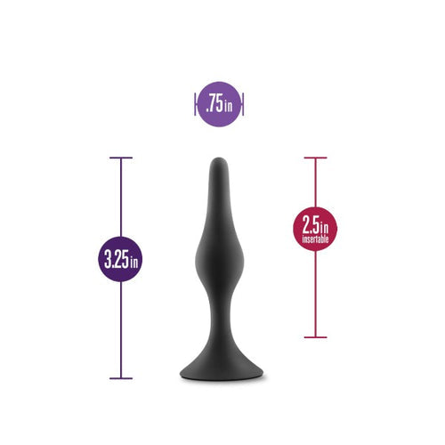 ANAL ADVENTURES BEGINNER ANAL PLUG SMALL BLACK - BN21615