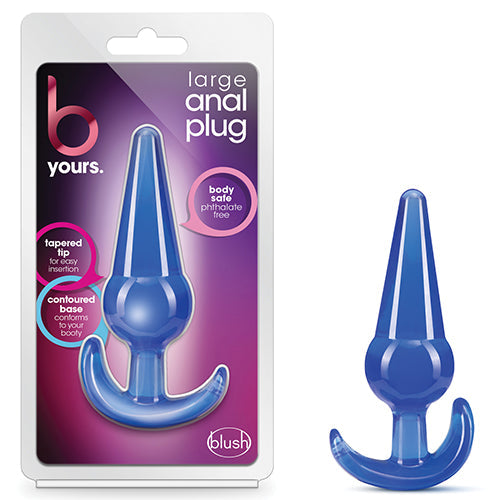 B YOURS LARGE ANAL PLUG BLUE - BN24212