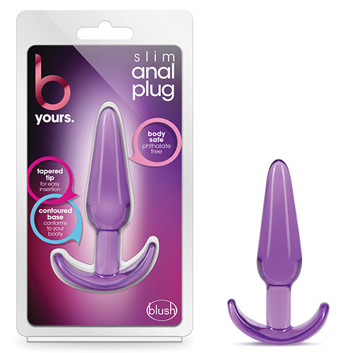 B YOURS SLIM ANAL PLUG PURPLE - BN24311