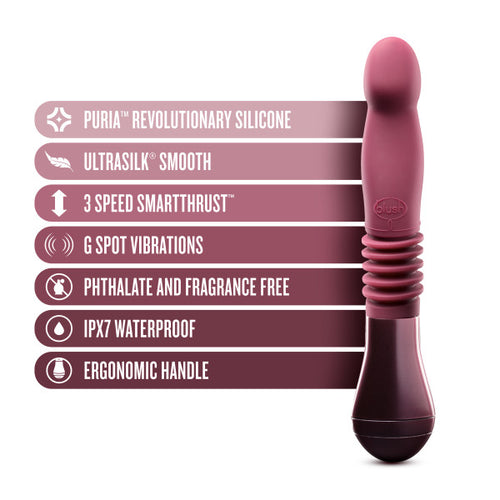 TEMPTASIA TRIXIE THRUSTING DILDO WINE - BN29978