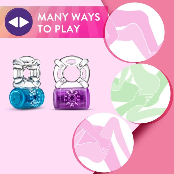 PLAY WITH ME PLEASER C-RING PURPLE RECHARGEABLE - BN31911