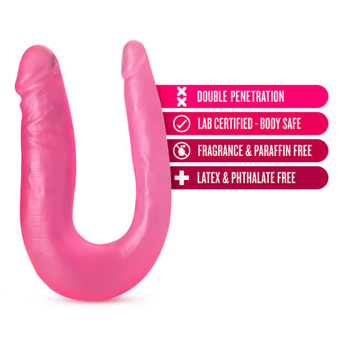 B YOURS SWEET DOUBLE DILDO PINK - BN34200