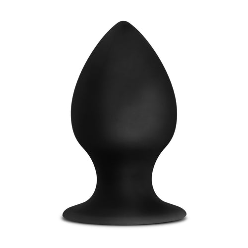ANAL ADVENTURES PLATINUM SILICONE ANAL STOUT PLUG KIT BLACK - BN381215