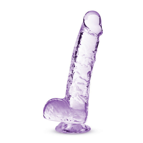 NATURALLY YOURS 6IN AMETHYST CRYSTALLINE DILDO - BN51701