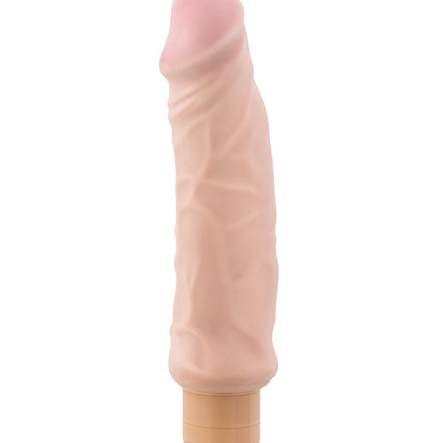 X5 9IN HARD ON VIB DILDO NATURAL - BN52203