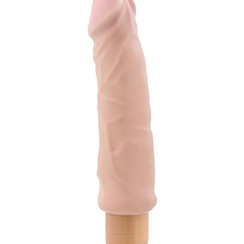 X5 9IN HARD ON VIB DILDO NATURAL - BN52203