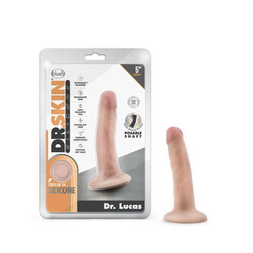 DR SKIN DR LUCAS 5 IN DONG W/ SUCTION CUP VANILLA - BN54513