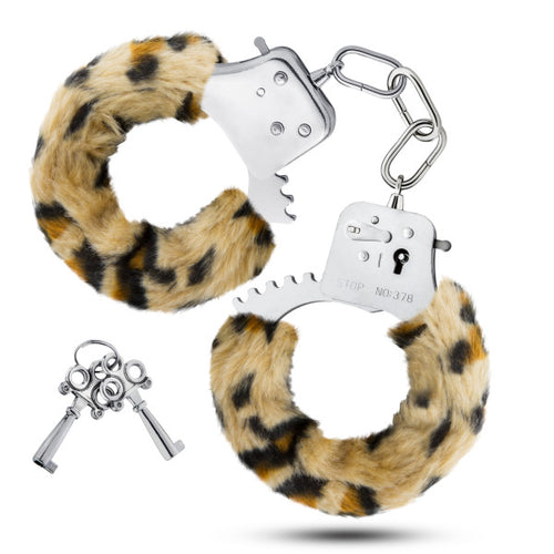 TEMPTASIA FURRY LEOPARD CUFFS - BN55414