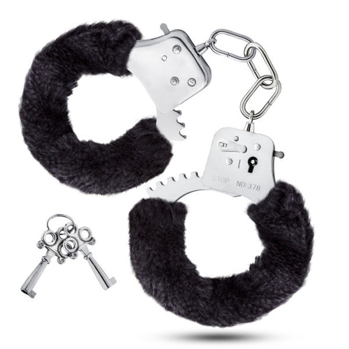 TEMPTASIA FURRY BLACK CUFFS - BN55415