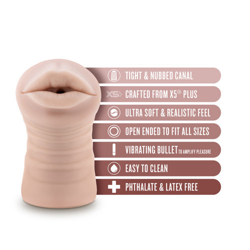 ENLUST NICOLE VIBRATING STROKER BEIGE - BN73543